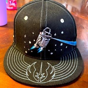 Grassroots team death star flat, brimmed hat